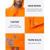 imageTACVASEN Mens UPF 50 Hoodie Shirt Rash Guard SPF UV Shirt Long Sleeve Lightweight Sun Shirt Fishing Hiking Swim ShirtOrange