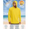 imageTACVASEN Mens UPF 50 Hoodie Shirt Rash Guard SPF UV Shirt Long Sleeve Lightweight Sun Shirt Fishing Hiking Swim ShirtYellow