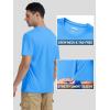 imageTACVASEN Swim Shirts for Men Rash Guard SPF Short Sleeve Sun TShirt UPF 50 Quick Dry Lightweight Fishing Water ShirtAzure