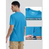 imageTACVASEN Swim Shirts for Men Rash Guard SPF Short Sleeve Sun TShirt UPF 50 Quick Dry Lightweight Fishing Water ShirtBlue Green