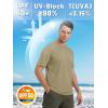 imageTACVASEN Swim Shirts for Men Rash Guard SPF Short Sleeve Sun TShirt UPF 50 Quick Dry Lightweight Fishing Water ShirtDull Blue