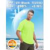 imageTACVASEN Swim Shirts for Men Rash Guard SPF Short Sleeve Sun TShirt UPF 50 Quick Dry Lightweight Fishing Water ShirtFlgreen