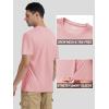 imageTACVASEN Swim Shirts for Men Rash Guard SPF Short Sleeve Sun TShirt UPF 50 Quick Dry Lightweight Fishing Water ShirtGrey Pink