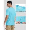 imageTACVASEN Swim Shirts for Men Rash Guard SPF Short Sleeve Sun TShirt UPF 50 Quick Dry Lightweight Fishing Water ShirtIce Blue