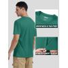 imageTACVASEN Swim Shirts for Men Rash Guard SPF Short Sleeve Sun TShirt UPF 50 Quick Dry Lightweight Fishing Water ShirtJade Gree