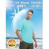 imageTACVASEN Swim Shirts for Men Rash Guard SPF Short Sleeve Sun TShirt UPF 50 Quick Dry Lightweight Fishing Water ShirtLake Blue