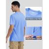 imageTACVASEN Swim Shirts for Men Rash Guard SPF Short Sleeve Sun TShirt UPF 50 Quick Dry Lightweight Fishing Water ShirtLight Blue