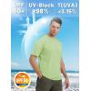 imageTACVASEN Swim Shirts for Men Rash Guard SPF Short Sleeve Sun TShirt UPF 50 Quick Dry Lightweight Fishing Water ShirtLight Green