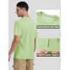 imageTACVASEN Swim Shirts for Men Rash Guard SPF Short Sleeve Sun TShirt UPF 50 Quick Dry Lightweight Fishing Water ShirtLight Green