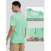 imageTACVASEN Swim Shirts for Men Rash Guard SPF Short Sleeve Sun TShirt UPF 50 Quick Dry Lightweight Fishing Water ShirtMint Green