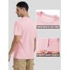 imageTACVASEN Swim Shirts for Men Rash Guard SPF Short Sleeve Sun TShirt UPF 50 Quick Dry Lightweight Fishing Water ShirtPink