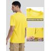 imageTACVASEN Swim Shirts for Men Rash Guard SPF Short Sleeve Sun TShirt UPF 50 Quick Dry Lightweight Fishing Water ShirtYellow