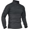 imageTACVASEN Mens Tactical Shirt 14 Zip Military Top Long Sleeve Outdoor Hiking Shirt Grey XL