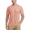 imageTACVASEN Swim Shirts for Men Rash Guard SPF Short Sleeve Sun TShirt UPF 50 Quick Dry Lightweight Fishing Water ShirtApricot