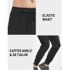 imageTACVASEN Mens Athletic Joggers with Zipper Pocket Quick Dry Lightweight Hiking Pants Stretch Running Workout SweatpantsBlack
