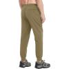 imageTACVASEN Mens Athletic Joggers with Zipper Pocket Quick Dry Lightweight Hiking Pants Stretch Running Workout SweatpantsKhaki