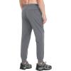 imageTACVASEN Mens Athletic Joggers with Zipper Pocket Quick Dry Lightweight Hiking Pants Stretch Running Workout SweatpantsLight Grey