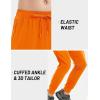 imageTACVASEN Mens Athletic Joggers with Zipper Pocket Quick Dry Lightweight Hiking Pants Stretch Running Workout SweatpantsOrange