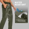 imageTACVASEN Mens Casual Pants Lightweight Quick Dry Stretch Water Resistant Joggers with Pockets Hiking Athletic WorkoutArmy Green