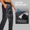 imageTACVASEN Mens Casual Pants Lightweight Quick Dry Stretch Water Resistant Joggers with Pockets Hiking Athletic WorkoutBlack