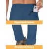 imageTACVASEN Mens Casual Pants Lightweight Quick Dry Stretch Water Resistant Joggers with Pockets Hiking Athletic WorkoutBlue Gray