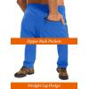 imageTACVASEN Mens Casual Pants Lightweight Quick Dry Stretch Water Resistant Joggers with Pockets Hiking Athletic WorkoutColor Blue