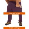 imageTACVASEN Mens Casual Pants Lightweight Quick Dry Stretch Water Resistant Joggers with Pockets Hiking Athletic WorkoutFuchsia