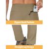 imageTACVASEN Mens Casual Pants Lightweight Quick Dry Stretch Water Resistant Joggers with Pockets Hiking Athletic WorkoutKhaki