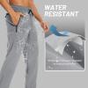 imageTACVASEN Mens Casual Pants Lightweight Quick Dry Stretch Water Resistant Joggers with Pockets Hiking Athletic WorkoutLight Grey