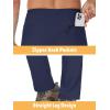 imageTACVASEN Mens Casual Pants Lightweight Quick Dry Stretch Water Resistant Joggers with Pockets Hiking Athletic WorkoutNavy