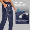 imageTACVASEN Mens Casual Pants Lightweight Quick Dry Stretch Water Resistant Joggers with Pockets Hiking Athletic WorkoutNavy