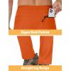 imageTACVASEN Mens Casual Pants Lightweight Quick Dry Stretch Water Resistant Joggers with Pockets Hiking Athletic WorkoutOrange
