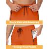 imageTACVASEN Mens Casual Pants Lightweight Quick Dry Stretch Water Resistant Joggers with Pockets Hiking Athletic WorkoutOrange