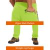 imageTACVASEN Mens Casual Pants Lightweight Quick Dry Stretch Water Resistant Joggers with Pockets Hiking Athletic WorkoutYellow Green