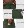 imageTACVASEN Mens Fleece Lined Jogger Sweatpants Water Resistant Winter Warm Athletic Track Pants with Zipper PocketsArmy Green