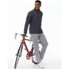 imageTACVASEN Mens Fleece Lined Jogger Sweatpants Water Resistant Winter Warm Athletic Track Pants with Zipper PocketsLight Gray