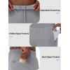 imageTACVASEN Mens Fleece Lined Jogger Sweatpants Water Resistant Winter Warm Athletic Track Pants with Zipper PocketsLight Gray