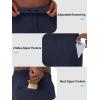 imageTACVASEN Mens Fleece Lined Jogger Sweatpants Water Resistant Winter Warm Athletic Track Pants with Zipper PocketsNavy Blue