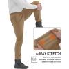 imageTACVASEN Mens Fleece Winter Pants Warm Sherpa Lined Sweatpants Heavyweight Thermal Lounge Athletic Track Jogger PantsBrown