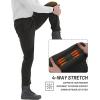 imageTACVASEN Mens Fleece Winter Pants Warm Sherpa Lined Sweatpants Heavyweight Thermal Lounge Athletic Track Jogger PantsDark Grey Heather