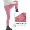 imageTACVASEN Mens Fleece Winter Pants Warm Sherpa Lined Sweatpants Heavyweight Thermal Lounge Athletic Track Jogger PantsGrey Pink