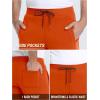 imageTACVASEN Mens Fleece Winter Pants Warm Sherpa Lined Sweatpants Heavyweight Thermal Lounge Athletic Track Jogger PantsOrange