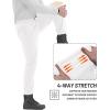 imageTACVASEN Mens Fleece Winter Pants Warm Sherpa Lined Sweatpants Heavyweight Thermal Lounge Athletic Track Jogger PantsWhite