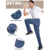 imageTACVASEN Mens Hiking Pants Lightweight Quick Dry Work Pants with 6 Pockets Tactical Waterproof Ripstop Outdoor PantsBlue Grey