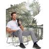 imageTACVASEN Mens Hiking Pants Lightweight Quick Dry Work Pants with 6 Pockets Tactical Waterproof Ripstop Outdoor PantsLight Grey