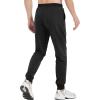 imageTACVASEN Mens Joggers Cotton Sweatpants with Pocket Lightweight Stretch Athletic Track Pants for Workout Casual RunningBlack