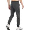 imageTACVASEN Mens Joggers Cotton Sweatpants with Pocket Lightweight Stretch Athletic Track Pants for Workout Casual RunningDark Grey