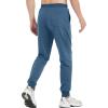 imageTACVASEN Mens Joggers Cotton Sweatpants with Pocket Lightweight Stretch Athletic Track Pants for Workout Casual RunningIndigoblue