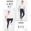 imageTACVASEN Mens Joggers Cotton Sweatpants with Pocket Lightweight Stretch Athletic Track Pants for Workout Casual RunningNavy
