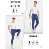 imageTACVASEN Mens Joggers Cotton Sweatpants with Pocket Lightweight Stretch Athletic Track Pants for Workout Casual RunningRoyalblue
